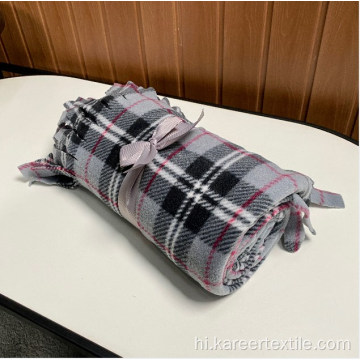 सोफे के लिए सादा पॉलिएस्टर मोटी ध्रुवीय ऊन कंबल